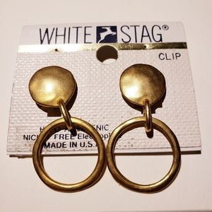 Vintage brand new clip on earrings
